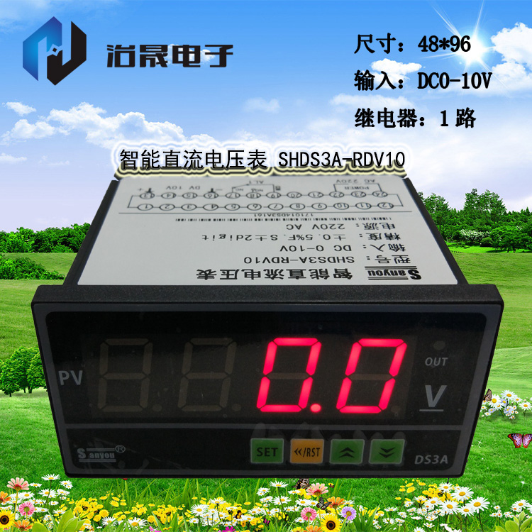 厂家直销智能直流电压表SHDS3A-RDV10 DS3A-RDV10质保1年