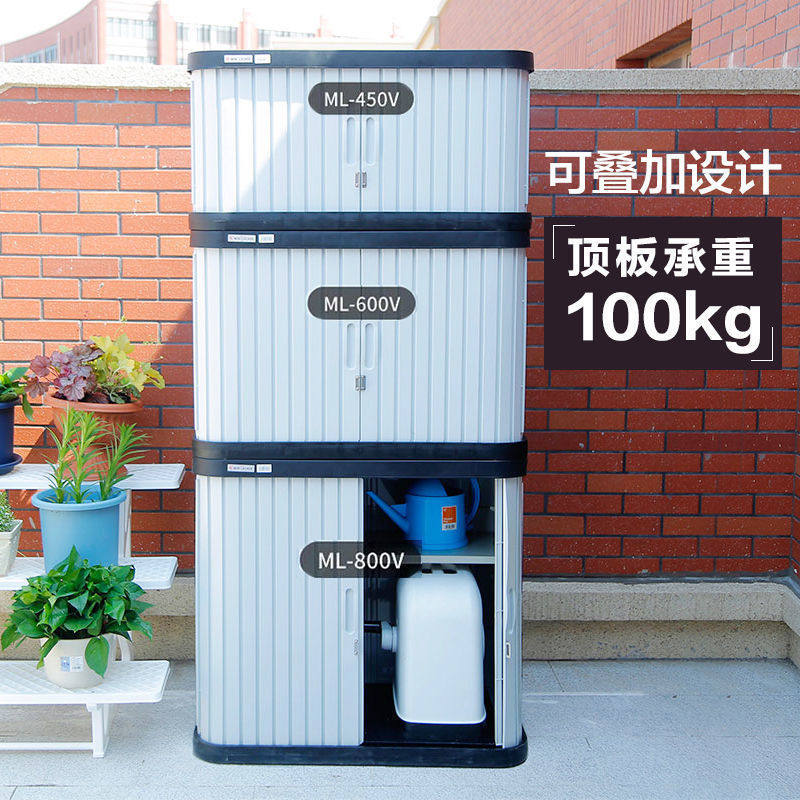 日本爱丽思户外储物柜防晒防雨阳台置物架子爱丽丝室外工具收纳柜