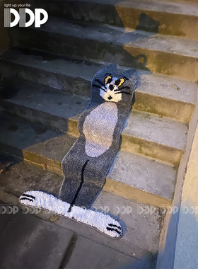 猫和老鼠汤姆猫家用床边卧室楼梯ins长条地毯卫浴吸水地垫可水洗