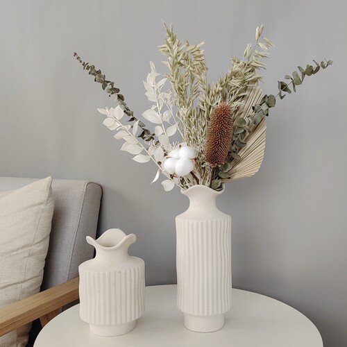 高档北欧轻奢芦苇干花花束套装样板间花艺摆件家居茶几桌面摆设