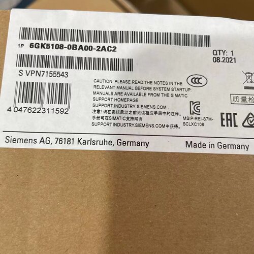 议价6GK5108-0BA00-2AC2西门子SCALANCE XC108交换机6GK51080BA00