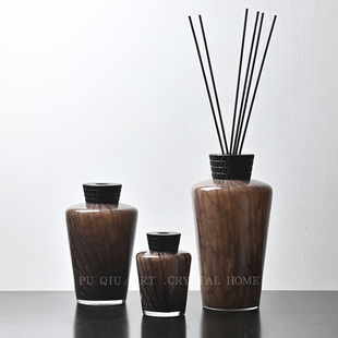 中古风大容量香薰瓶玻璃摆件酒店入门玄关大堂前台书柜装饰散香器