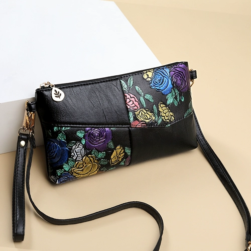 Маленькая сумка клатч, бумажник для матери, сумка на одно плечо, из натуральной кожи, коллекция 2023