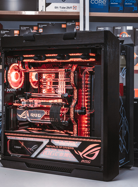 SC定制华硕ROG全家桶分体式水冷主机EK配件13900KS/4090游戏电脑