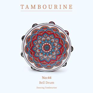 10寸舞蹈铃鼓儿童奥尔夫专业打击乐器手拍鼓幼儿园老师用手鼓摇铃