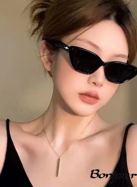 猫眼墨镜gm新款眼镜2023显瘦方圆脸街拍辣妹太阳眼镜防紫外线欧美