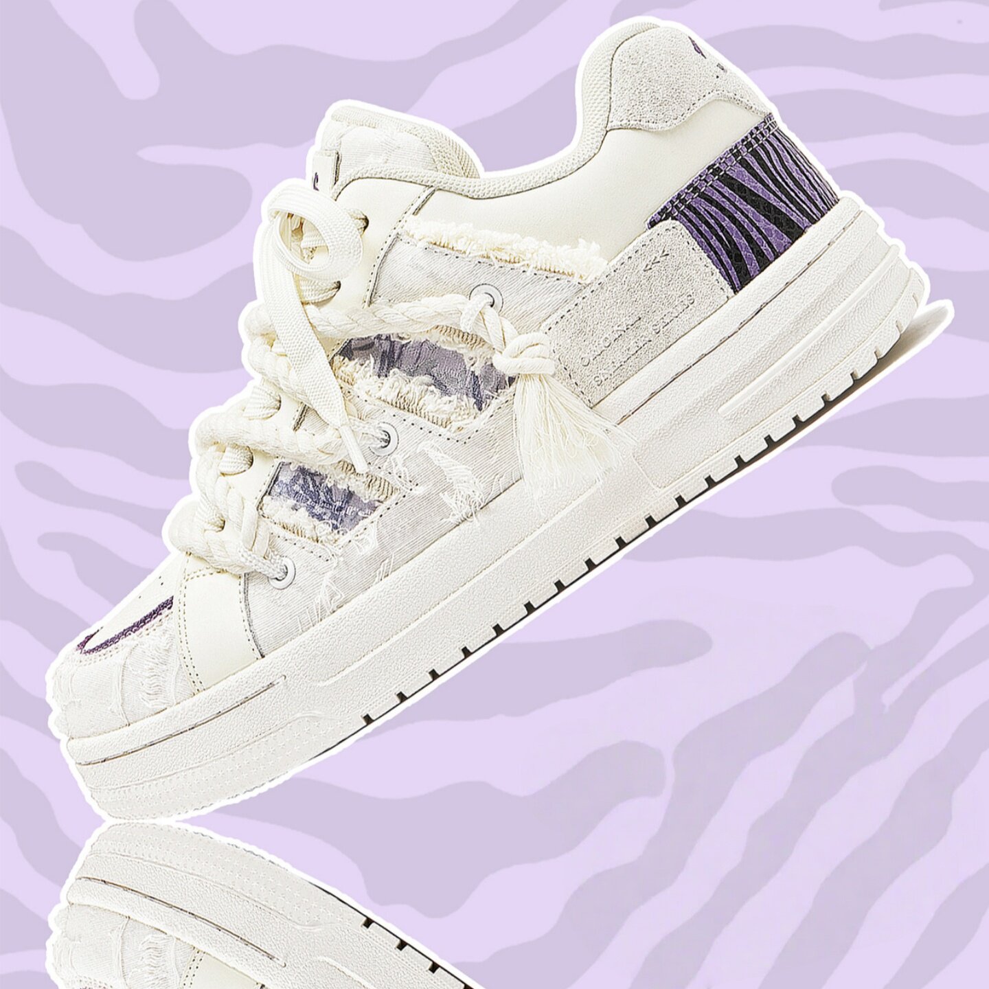 MQMS冬季破坏美学空军壹号小白鞋面包鞋厚底增高休闲板鞋男女鞋子