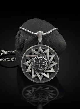 时尚个性化吊坠男士不锈钢项链ins复古风简约毛衣链