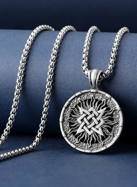 斯拉夫男士魅力项链俄罗斯星饰品吊坠异教徒项链跨境饰品