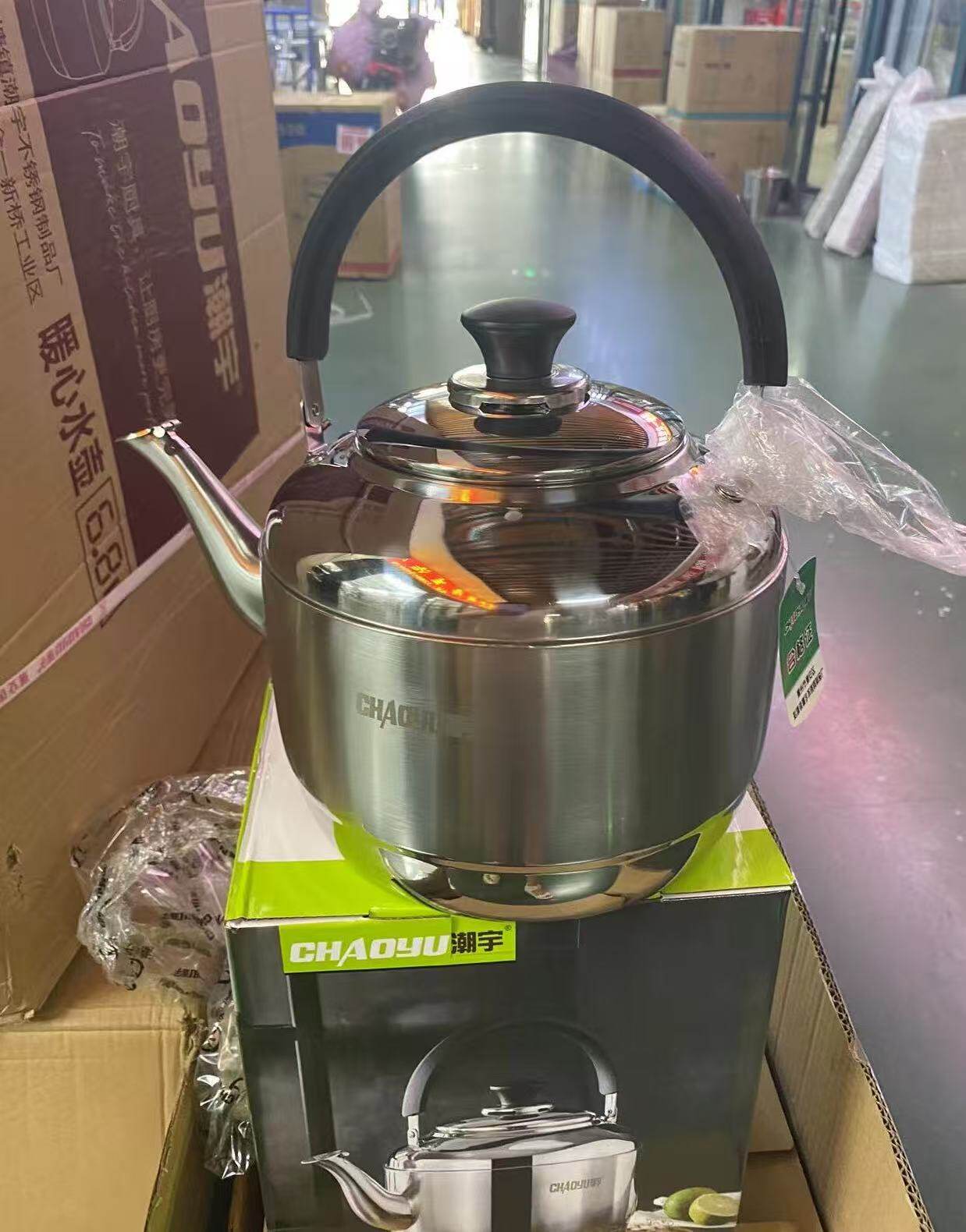 潮宇不锈钢泡茶壶电磁炉烧水壶家用天然气煮水壶茶水壶商用加汤壶
