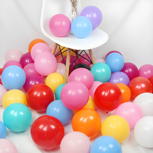 10寸2.2克加厚访美装饰气球婚礼庆典婚房装饰布置马卡龙色汽球