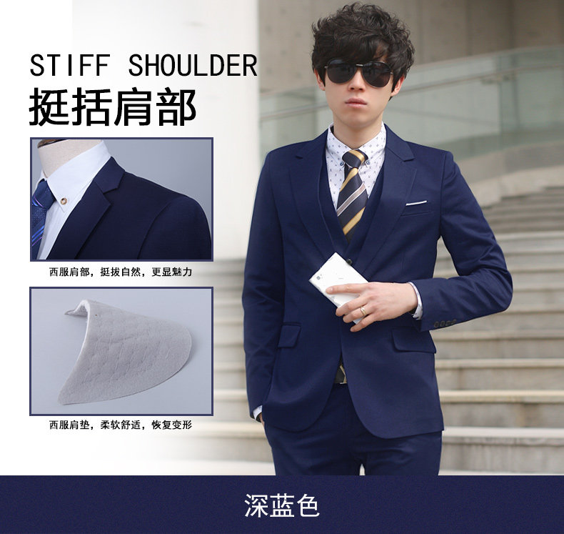 Costume homme en laine pour Quatre saisons - Ref 1549417 Image 4