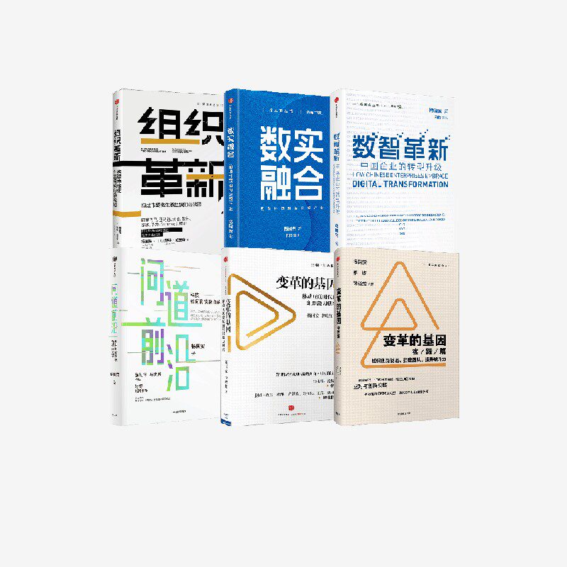 数实融合+问道前沿+数智革新+组织革新+变革的基因:如何创新战略、搭建团队、提升战斗(实践篇)+变革的基因(套装6册) 杨国安