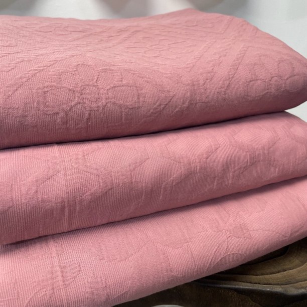 法式浪漫 全棉三层提花床盖 厚床单 棉席240×250花型随J 略有微�