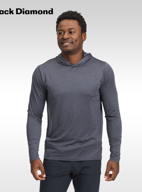 BlackDiamond黑钻bd户外运动连帽衫速干衣吸湿排汗抗异味男752015