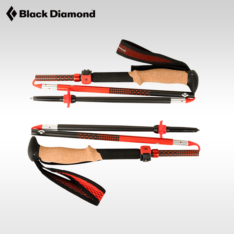26年新品】BlackDiamond黑钻bd折叠杖碳素户外登山徒步手杖112562