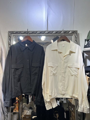 2024秋季新款韩版时尚百搭宽松显瘦长袖衬衫女休闲上衣外套