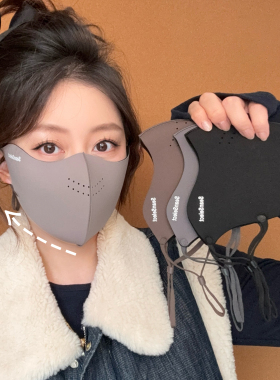 秋冬季加绒保暖防风防雾户外面罩