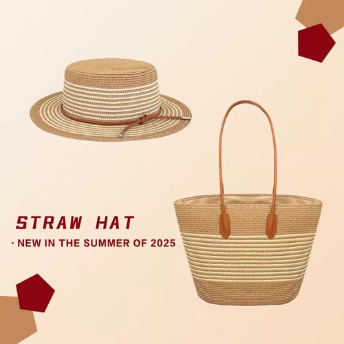 大容量草编手提包女士手工编织包