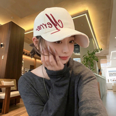 2026新款 鸭舌帽男 帽子女大头围字母刺绣棒球帽宽檐遮阳帽百搭时尚