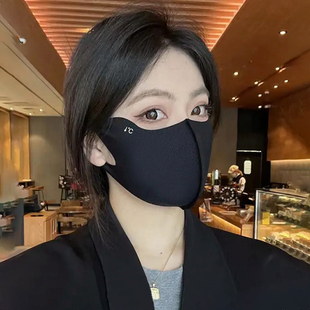 春夏季 UPF50 可水洗玻尿酸护眼角防晒口罩防紫外线高颜值女3D立体
