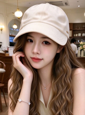 2026秋冬女款一体鸭舌帽假发