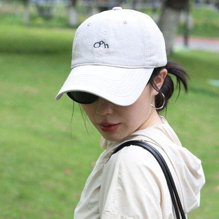 徐艺洋同款帽子女字母刺绣棒球帽夏季时尚百搭显脸小遮阳帽防晒帽