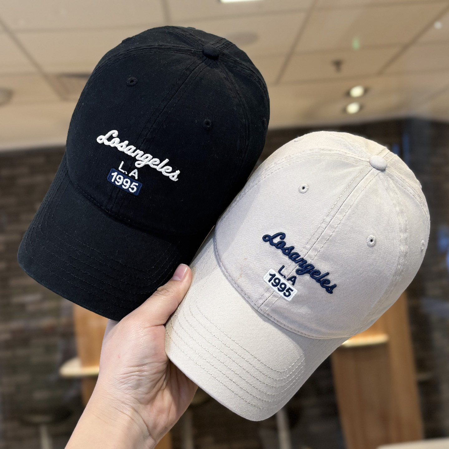 帽子女韩版刺绣字母百搭棒球帽春季休闲宽檐大头围防晒鸭舌帽男款