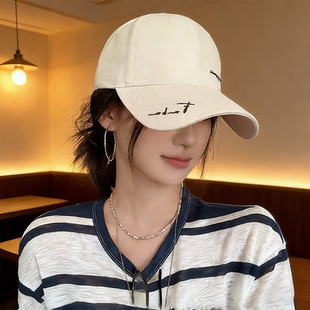 大头围帽子女2026新款硬顶棒球帽显脸小时尚百搭字母刺绣鸭舌帽男