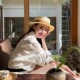 夏季 法式 平顶小礼帽网红草帽子女英伦复古遮阳帽海边度假防晒帽潮