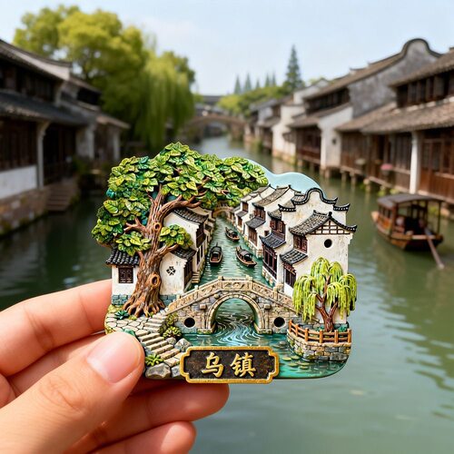 乌镇文创树脂磁吸浮雕冰箱贴
