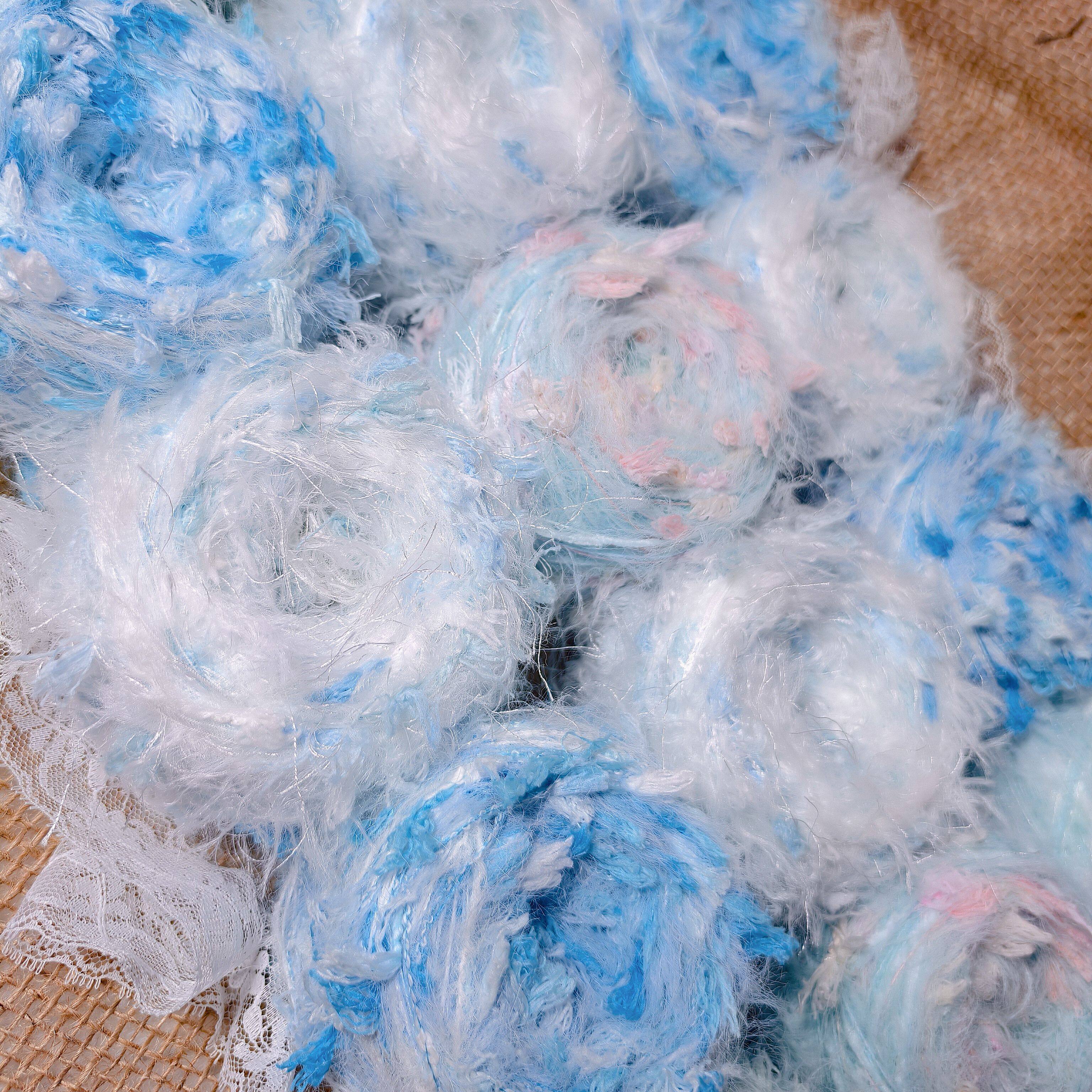 300g包邮【手混线透明福袋】清线手编diy特色毛线团可编织包卡套