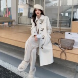 2022冬季新款现货米白色加加厚毛呢外套166-9978P185K268，女装毛呢外套，茜茜公主