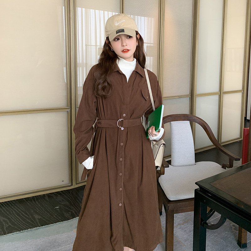 2023秋季新款现货假两件半高领可内搭连衣裙166-2315P125K178图片