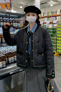 【现货】2024新款黑小香风90绒羽绒服包166-7759P295K438图片