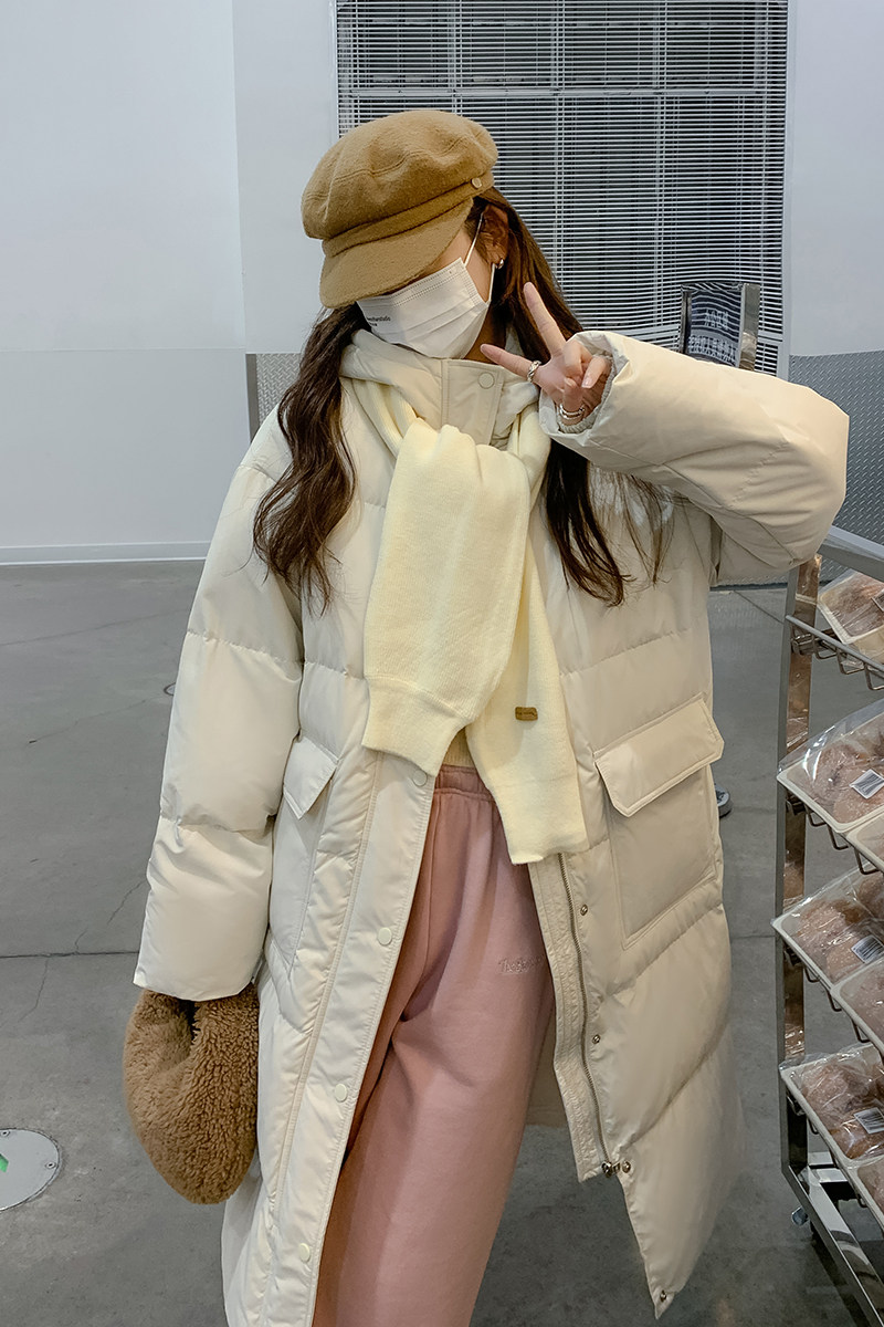 2023冬季新款现货送围巾长款90绒羽绒服166-2302P280K398,女装羽绒服,茜茜公主