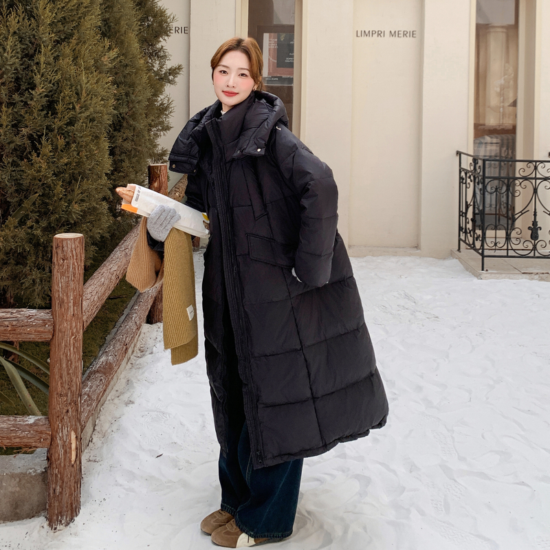 2025冬季新现货高级感连帽羽绒服90绒保暖面包服166-2703P320K458，女装羽绒服，茜茜公主