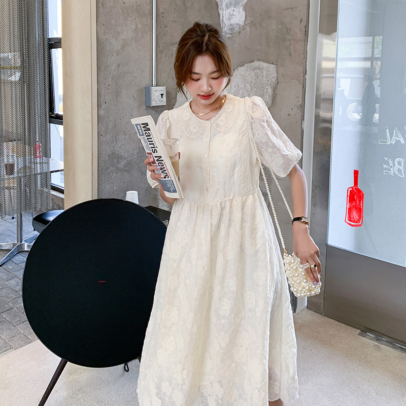 2022现货高品质雪纺蕾丝绣花气质韩版连衣裙166-8226P120K178,女装连衣裙,茜茜公主