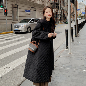 2023冬装现货菱形格棉服外套166-9976P185K268图片