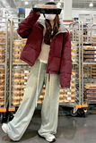 2023冬季新款现货拼色简洁大气50绒羽绒服166-6632P220K338，女装羽绒服，茜茜公主