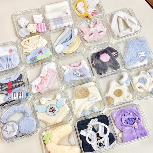 20cm棉花娃娃衣服可爱公仔玩偶换装无属性套装毛绒玩具女生日礼物