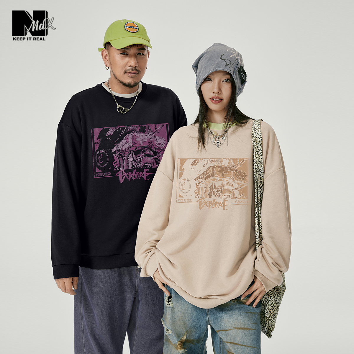 赛博朋克卫衣N-MAX潮牌男装