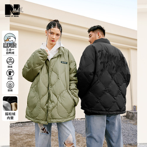 NMAX大码男装潮牌冬新品轻薄羽绒服三合一摇粒绒宽松痞帅外套 - 封面