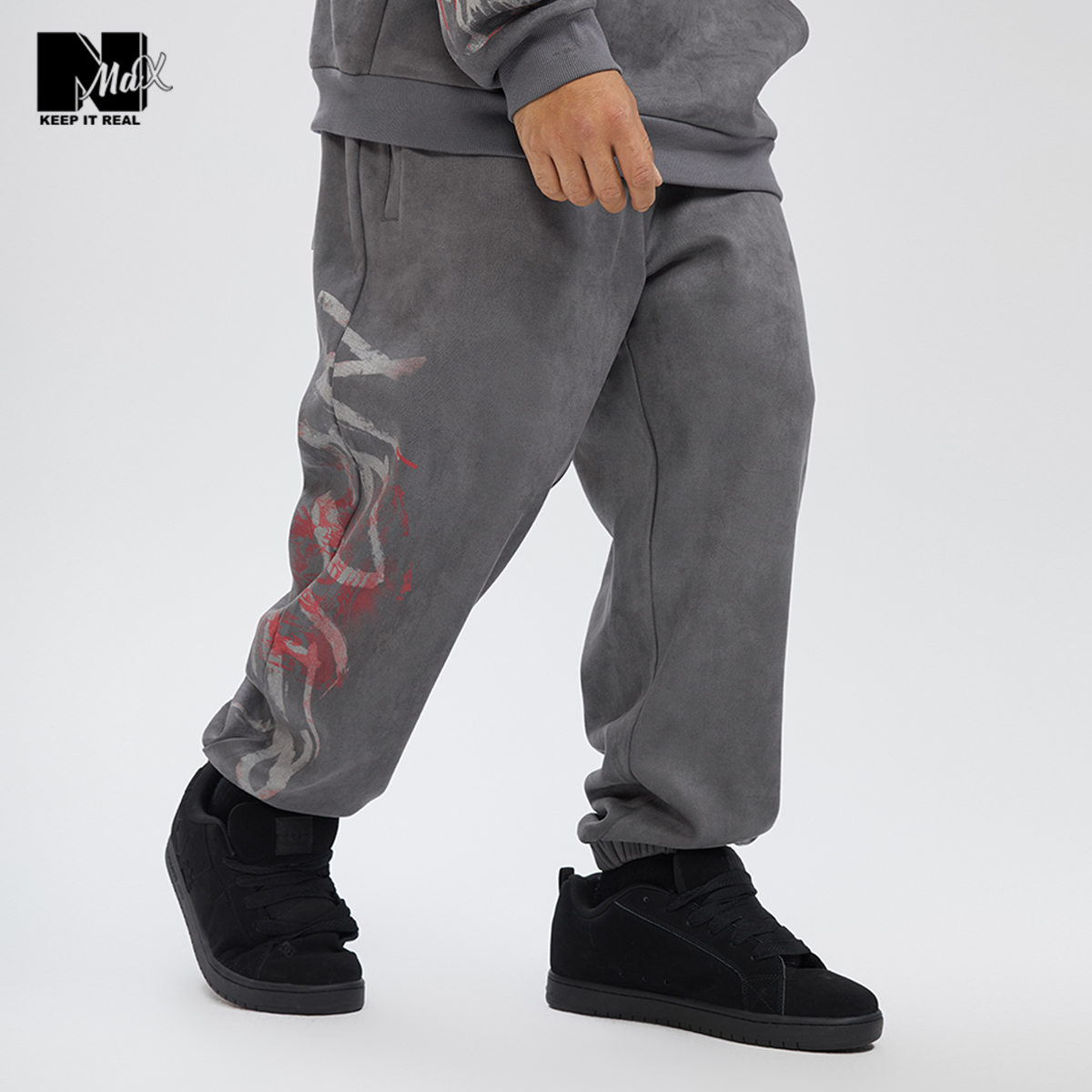 nmax创业涂鸦印花卫裤