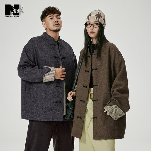 中国风呢大衣N-MAX潮牌男装