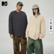 舒适潮流美式 NMAX大码 新款 26年春季 加大宽松纯色圆领卫衣 潮牌男装