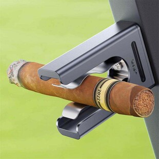 雪茄夹高尔夫雪茄磁吸夹便捷磁性雪茄支架金属雪茄托架雪茄架配件