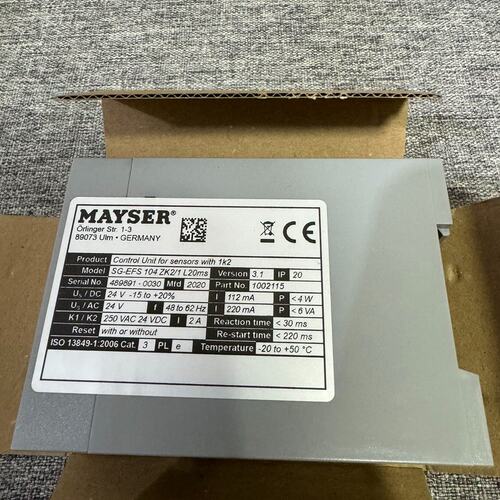 议价SG-EFS104ZK2/1MAYSER安全继电器S