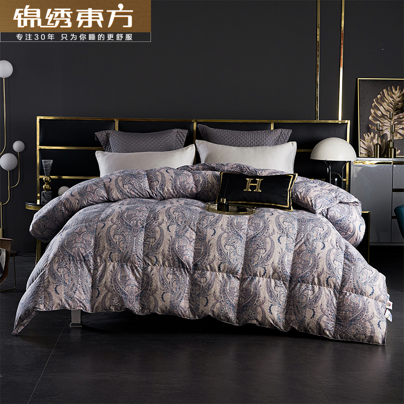 锦绣东方花间羽梦鹅绒被