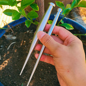 不锈钢理根器家用种花工具园艺盆栽换盆修根实心新款 精致圆润小巧